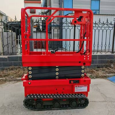 Automatic Electric Crawler Tracked 8m Scissor Lift Hydraulic Aerial Work Platform with CE ISO Certified Mobile Electric Scissor Lifting Platform