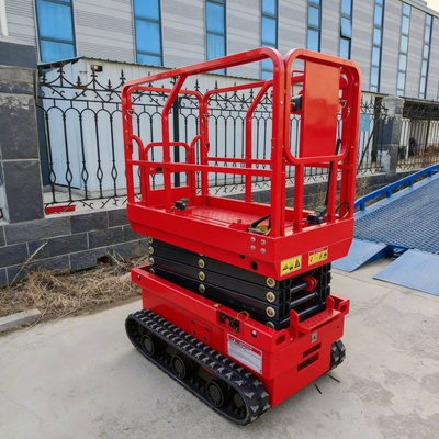 Automatic Electric Crawler Tracked 8m Scissor Lift Hydraulic Aerial Work Platform with CE ISO Certified Mobile Electric Scissor Lifting Platform