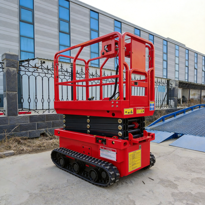 Automatic Electric Crawler Tracked 8m Scissor Lift Hydraulic Aerial Work Platform with CE ISO Certified Mobile Electric Scissor Lifting Platform