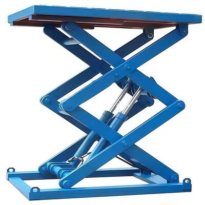 High Quality 4m 6m 4000kg 2000kg Electric Scissor Lift Table Hydraulic Fixed Scissor Car Lift Work Platform for Breeding Farms
