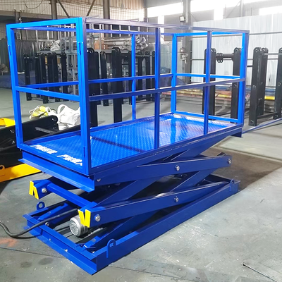 High Quality 4m 6m 4000kg 2000kg Electric Scissor Lift Table Hydraulic Fixed Scissor Car Lift Work Platform for Breeding Farms