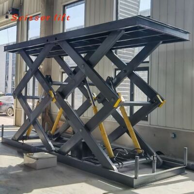 Certified Complete Sales Support Hydraulic Electric Fixed Scissor Lifting Platform with Motor Lifting Legs