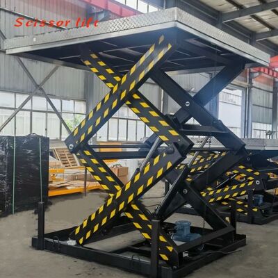 Certified Complete Sales Support Hydraulic Electric Fixed Scissor Lifting Platform with Motor Lifting Legs