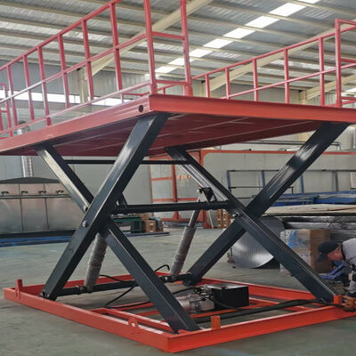 Certified Complete Sales Support Hydraulic Electric Fixed Scissor Lifting Platform with Motor Lifting Legs