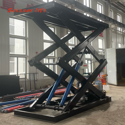 Certified Complete Sales Support Hydraulic Electric Fixed Scissor Lifting Platform with Motor Lifting Legs