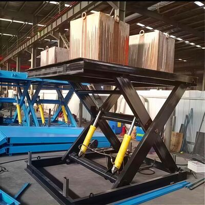 Certified Complete Sales Support Hydraulic Electric Fixed Scissor Lifting Platform with Motor Lifting Legs