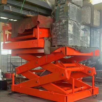 2 Ton Heavy Stationary Fixed Hydraulic Electric Scissor Car Lift Work Platform Transport Elevator Table Price with CE