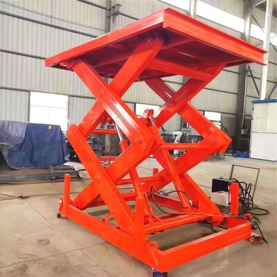 2 Ton Heavy Stationary Fixed Hydraulic Electric Scissor Car Lift Work Platform Transport Elevator Table Price with CE