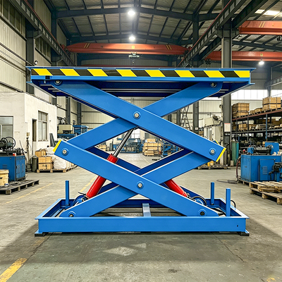Hydraulic Stationary 1000kg 2000kg Scissor Lift Table Electric Powered Cargo Platform for Industrial Logistics and Factory Assembly