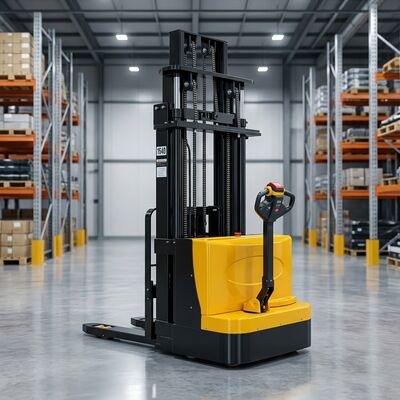 Hot Selling Walk Behind Electric Hydraulic Stacker 1.5ton 2ton Electric Forklift Stacker Electric Pallet Stacker
