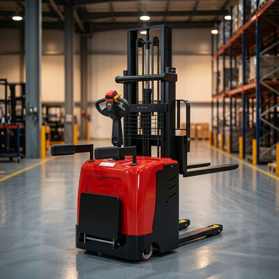 Hot Selling Walk Behind Electric Hydraulic Stacker 1.5ton 2ton Electric Forklift Stacker Electric Pallet Stacker