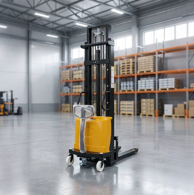 Hot Selling Walk Behind Electric Hydraulic Stacker 1.5ton 2ton Electric Forklift Stacker Electric Pallet Stacker