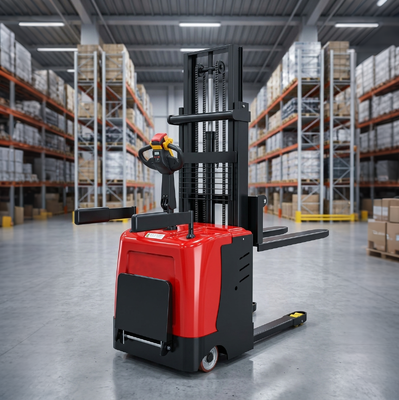Hot Selling Walk Behind Electric Hydraulic Stacker 1.5ton 2ton Electric Forklift Stacker Electric Pallet Stacker