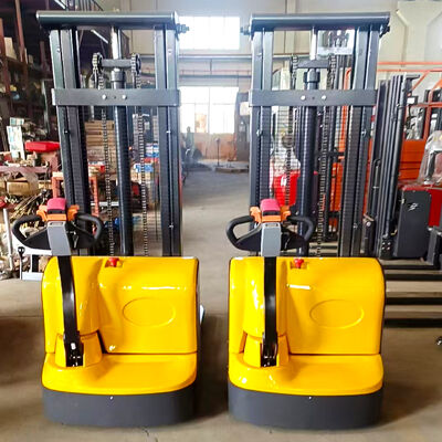 Fully Electric Stacker 1.5 Ton 2 Ton Hydraulic Lift Material Handling Walking Electric Pallet Stacker Forklifts
