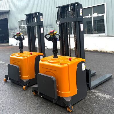 Fully Electric Stacker 1.5 Ton 2 Ton Hydraulic Lift Material Handling Walking Electric Pallet Stacker Forklifts