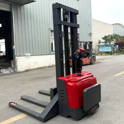 Fully Electric Stacker 1.5 Ton 2 Ton Hydraulic Lift Material Handling Walking Electric Pallet Stacker Forklifts