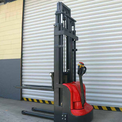 Electric 1500kg 2000kg Lift 3.5 Meters Walking Type Fully Electric Hydraulic Pallet Stacker Forklifts with CE Certification