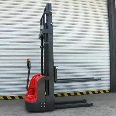 Electric 1500kg 2000kg Lift 3.5 Meters Walking Type Fully Electric Hydraulic Pallet Stacker Forklifts with CE Certification