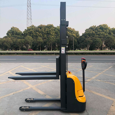 Electric 1500kg 2000kg Lift 3.5 Meters Walking Type Fully Electric Hydraulic Pallet Stacker Forklifts with CE Certification