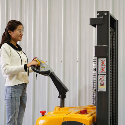 Electric Hydraulic Pallet Stacker 1 Ton 2 Tons 3000kg Lifting Height Standing Type Electric Hydraulic Forklift Lift Electric Pallet Stacker