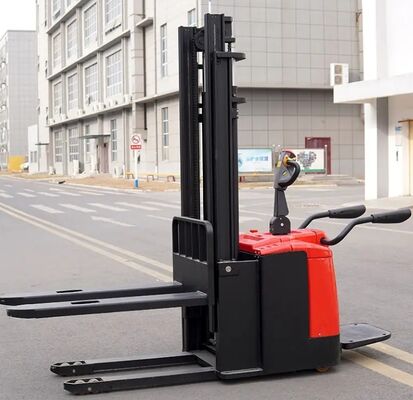 Full Electric Self Lifting Hydraulic Pallet Stacker 2000 kg New Hydraulic Forklift Standing Type Electric Pallet Stackers