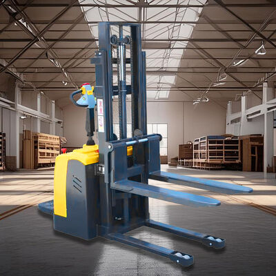 Full Electric Self Lifting Hydraulic Pallet Stacker 2000 kg New Hydraulic Forklift Standing Type Electric Pallet Stackers