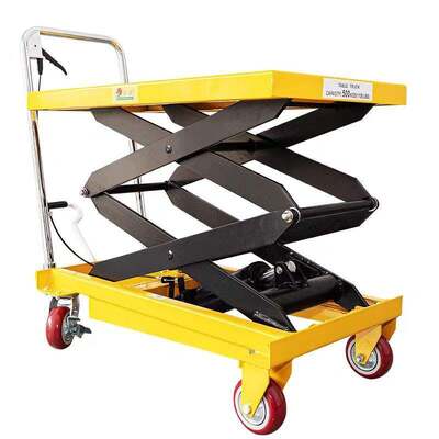 Warehouse Movable Hand Manual Scissor Lifting Platforms 500kg 800kg 1000kg 1500kg Hydraulic Hand Lift Tables Manual Lifting Tables