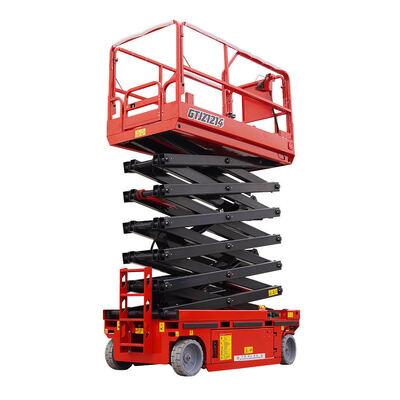 4M 6M 8M 10M 12M 14M Warehouse Electric 220V 380V Self Propelled Towable Scissor Lift Portable Aerial Work Platform Hydraulic Scissor Lifting Platforms