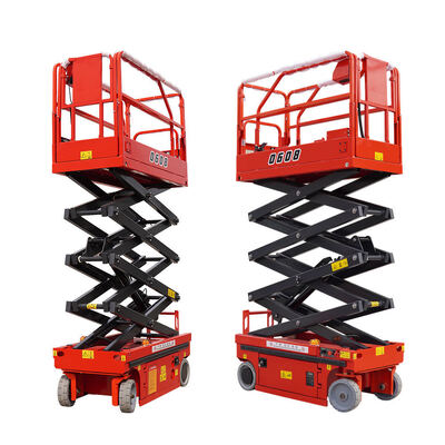 12 14 16 Meters 500Kg High Building Cleaning Scaffolding Hydraulic Self Propelled Electric Mobile Scissor Shear Fork Lift Aerial Work Platforms