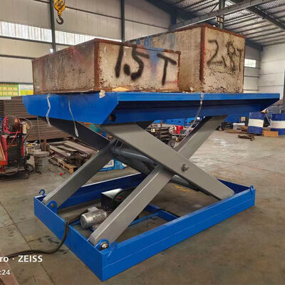 100-3000kg New Fixed Scissor Lifting Tables By Chinese Factory For Retail And Hotels 380V Steel Material Fixed Electric Hydraulic Scissor Lifting Platforms