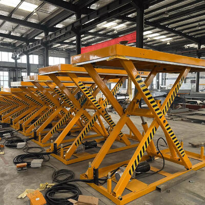 100-3000kg New Fixed Scissor Lifting Tables By Chinese Factory For Retail And Hotels 380V Steel Material Fixed Electric Hydraulic Scissor Lifting Platforms