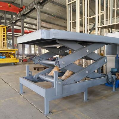 Customized 4000kg Stationary Electric Hydraulic Scissor Hoist Effective Car Lifting Platforms 4t Fixed Electric Scissor Lifting Capacity Stainless Steel 4m Platform Height