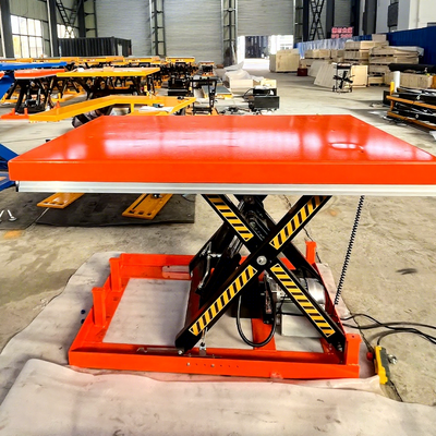 Customized 4000kg Stationary Electric Hydraulic Scissor Hoist Effective Car Lifting Platforms 4t Fixed Electric Scissor Lifting Capacity Stainless Steel 4m Platform Height