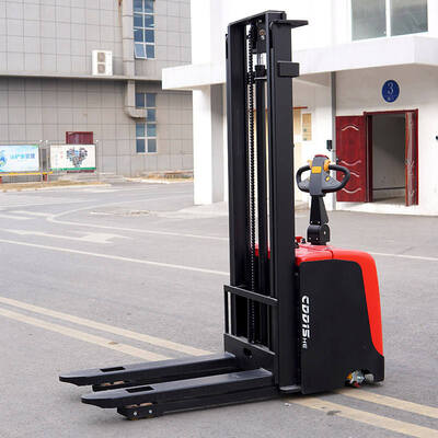 Pallet Stacker 2 Ton 2 Meter Walking Type Electric Hydraulic Self Loading Electric Pallet Stacker Full Electric 2000kg 3500mm Self Loading Forklifts