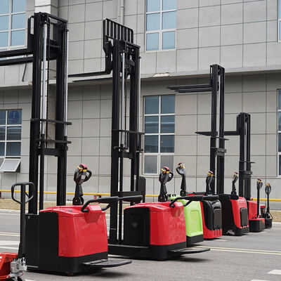 Pallet Stacker 2 Ton 2 Meter Walking Type Electric Hydraulic Self Loading Electric Pallet Stacker Full Electric 2000kg 3500mm Self Loading Forklifts
