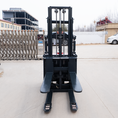 Stand 4M 2M Lift Height Stacker Forklifts Full Electric Self Lifter Hydraulic Pallet Stacker Pallet Truck 1-3T Equipped With Lead Acid Battery