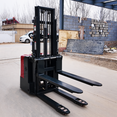 Stand 4M 2M Lift Height Stacker Forklifts Full Electric Self Lifter Hydraulic Pallet Stacker Pallet Truck 1-3T Equipped With Lead Acid Battery