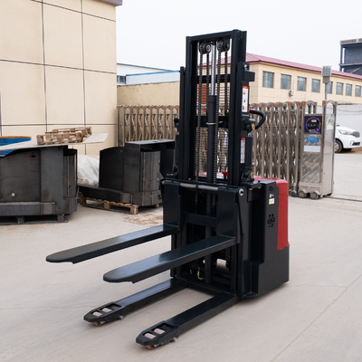 Stand 4M 2M Lift Height Stacker Forklifts Full Electric Self Lifter Hydraulic Pallet Stacker Pallet Truck 1-3T Equipped With Lead Acid Battery