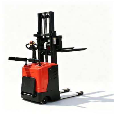 2T Double Pallet Lift Stand-on Electric Hydraulic Stacker 3m Lifting Full Electric Pallet Stacker For Factory Warehouse Cargo Handling