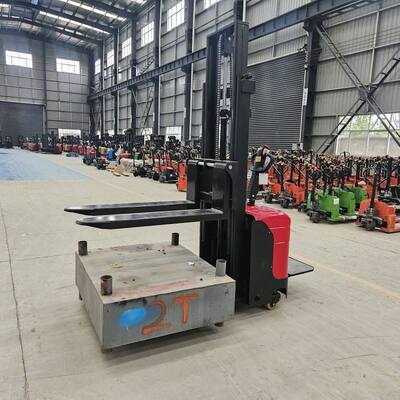 1500kg 2000kg Double Lifting Electric Pallet Stacker Electric Forklift Electric Stacker Hydraulic Loading and Unloading Vehicle