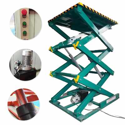 Professional 1000kg 2000kg 3000kg Capacity Stationary Scissor Lifting Platforms Electric Hydraulic Stationary Electric Scissor Lift Car Lift Tables