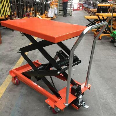 Portable 300KG 500KG Manual Hydraulic Scissor Lift Platform Flatbed Trolley Mini Mobile Steel Material Shopping Storage Use OEM