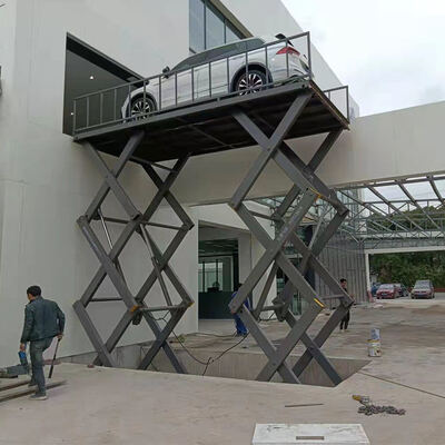 Customized 1M-5M 1000-5000kg European CE Standard Stationary Electric Scissor Hydraulic Steel Lifting For Restaurant & Hotels Remote Control