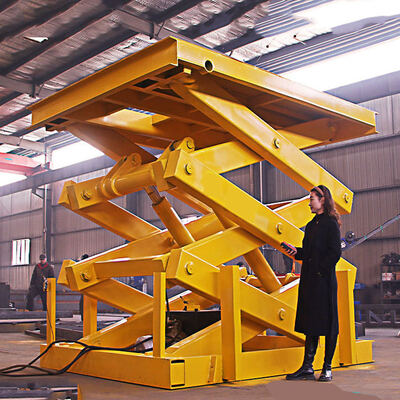 Customized 1M-5M 1000-5000kg European CE Standard Stationary Electric Scissor Hydraulic Steel Lifting For Restaurant & Hotels Remote Control