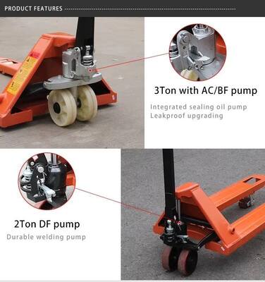 AC/DC Pump 1 Ton 3T Hand Operated Forklift Hydraulic Manual Jacks Pallet Hand Pallet Trucks