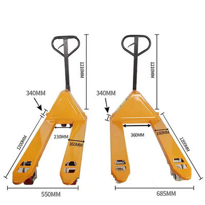 3 Ton Capacity Forklift Manual Handling Trolley 5000kg Hand Pallet Jacks Hydraulic Hand Jack Pallet Trucks