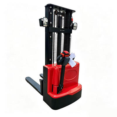 Heavy Duty Hydraulic Pallet Stacker Electric Powered 1.5 Ton 3.5m Walking Type Full Electric Pallet Stacker Lift Forklifts for Logistics