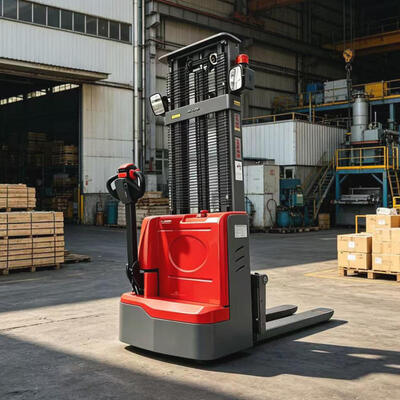 Heavy Duty Hydraulic Pallet Stacker Electric Powered 1.5 Ton 3.5m Walking Type Full Electric Pallet Stacker Lift Forklifts for Logistics