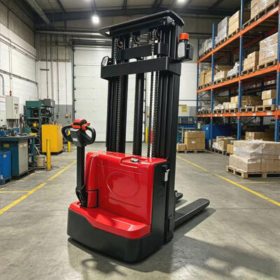 Heavy Duty Hydraulic Pallet Stacker Electric Powered 1.5 Ton 3.5m Walking Type Full Electric Pallet Stacker Lift Forklifts for Logistics