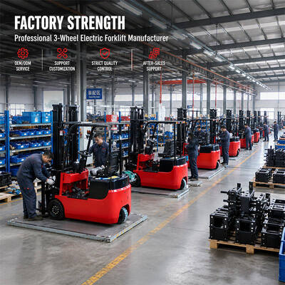 1500kg Mini Electric Forklift Lead-Acid Battery Solid Tires Electric Side Shifter-Compact Pallet Stacker for Small Warehouses